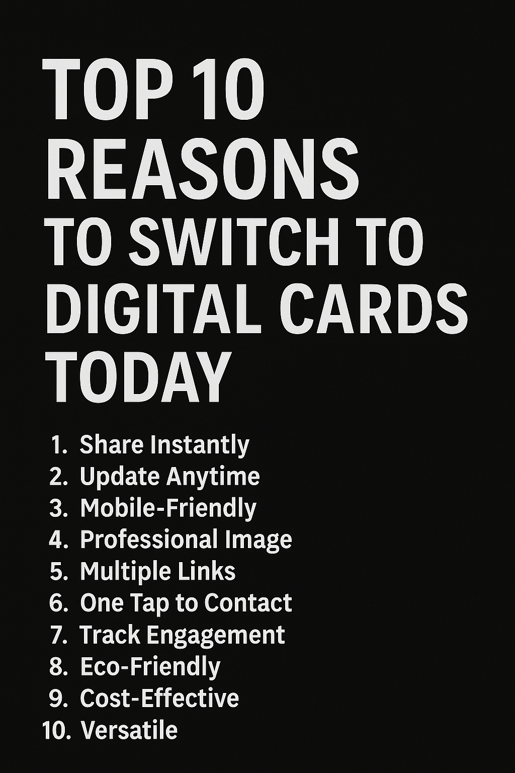 Top 10 Reasons to Switch to Digital Cards Today
