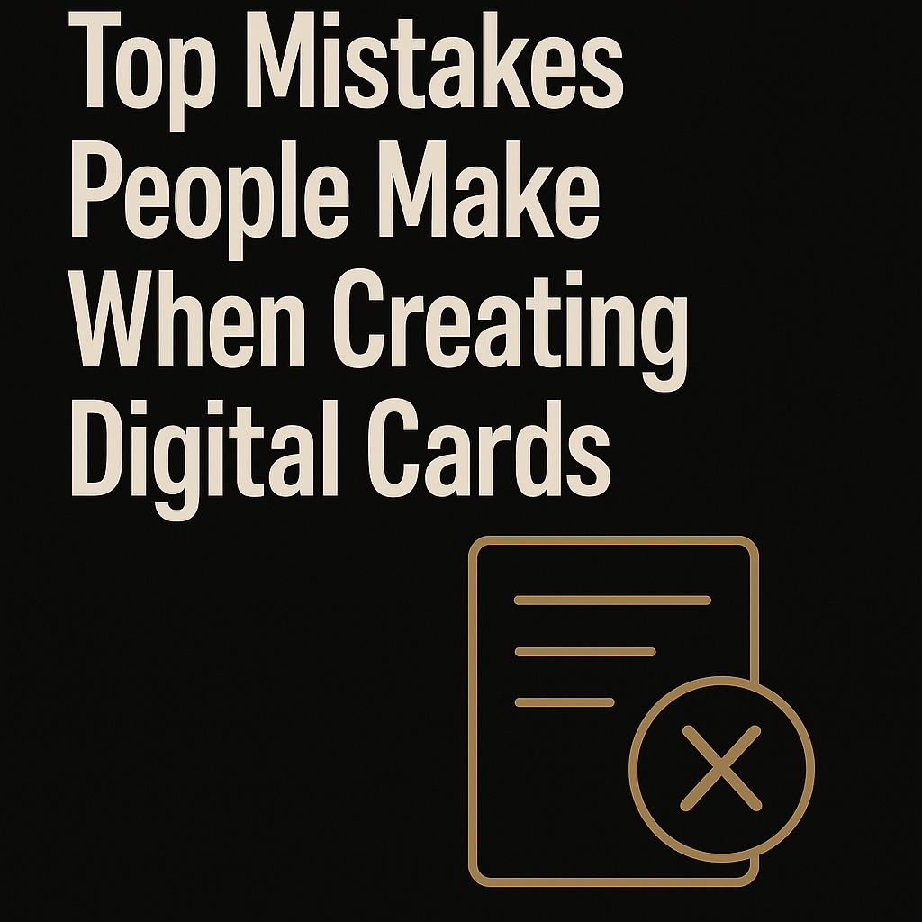 Top Mistakes People Make When Creating Digital Cards
